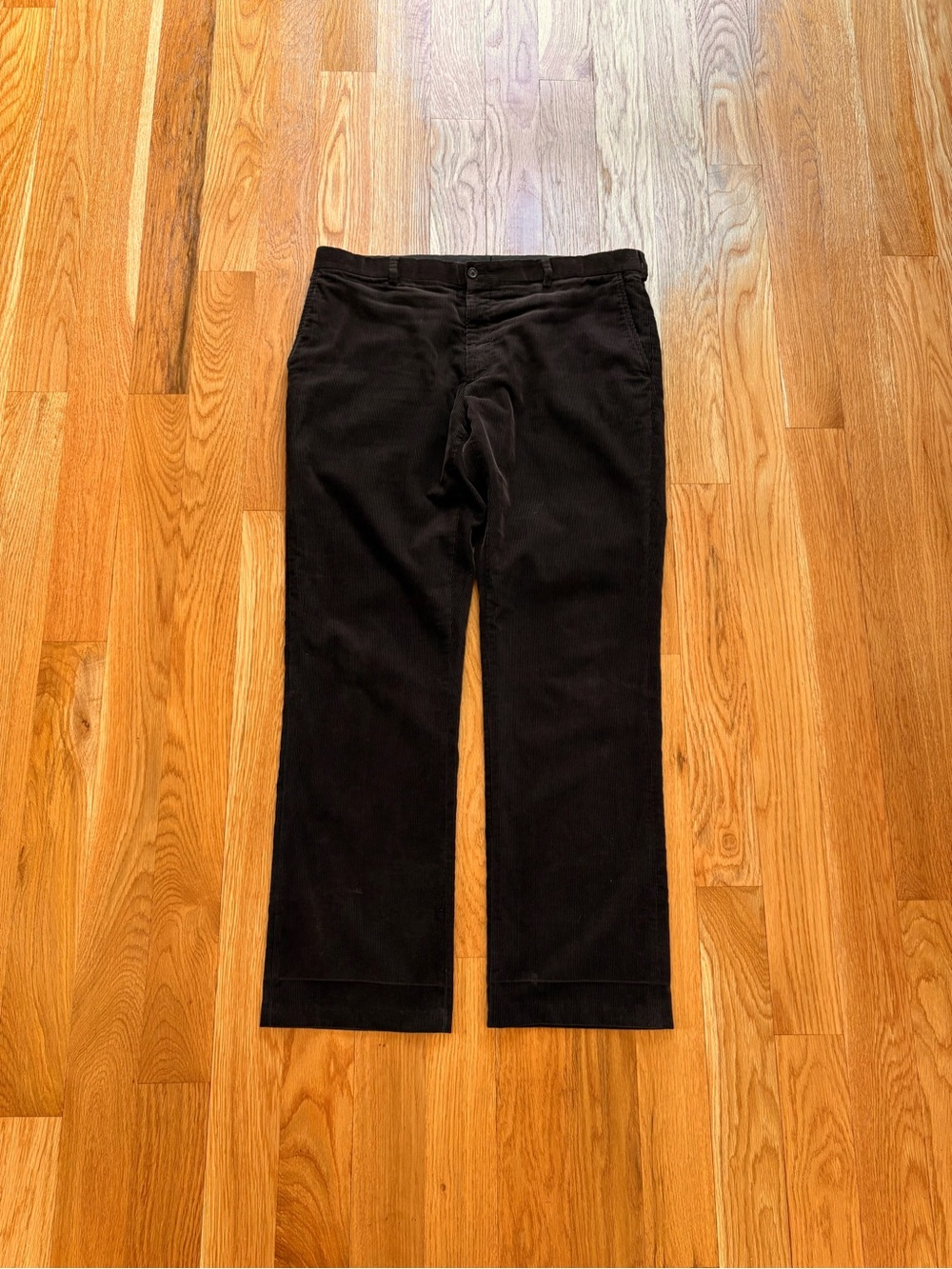 Ralph Lauren Black Label Vintage Corduroy Pants Dark Brown Made in Italy 36x30